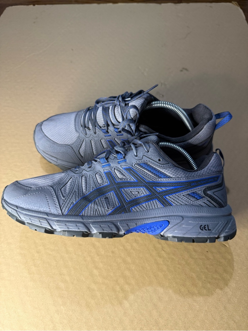 Asics Gray and Blue GEL Running Sneakers
